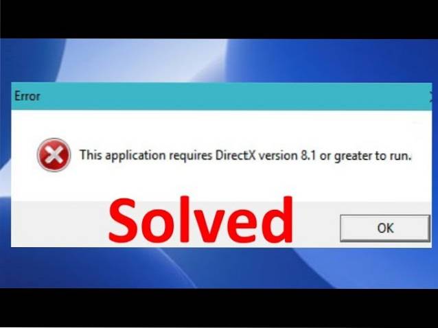 Directx версия 8 1. Directx версия 8 1