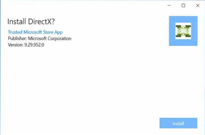 Directx end user runtime installer. Microsoft DIRECTX. DIRECTX 9.
